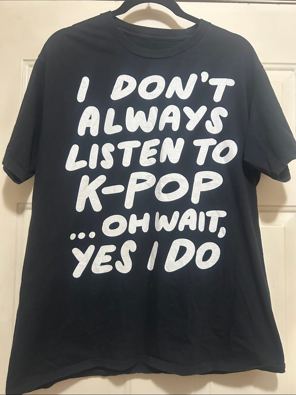 I Don't Always Listen to K-Pop Graphic Tee - Black Large